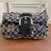 Coach Bags | Coach Hp Euc Top Flap Hobo Shoulder Hand Bag In Signature Grey And Black | Color: Black/Gray | Size: 11” X 8”