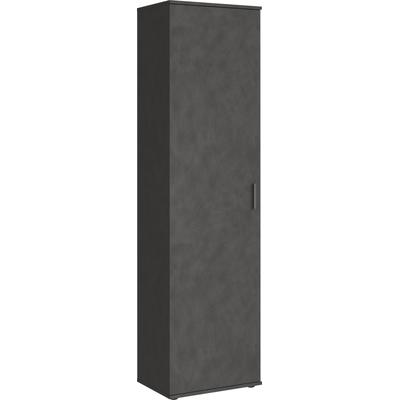 Mehrzweckschrank FMD "Inca 1", grau (anthrazit), B:50cm H:184cm T:34,5cm, Holzwerkstoff, Schränke, Garderobenschrank, Aktenschrank, Breite 50 cm, Höhe 184 cm Image