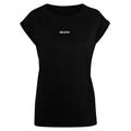 T-Shirt MERCHCODE "Damen Ladies Believe Front Extended Shoulder Tee" Gr. 3XL, schwarz (black) Herren Shirts T-Shirts