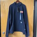 Carhartt Shirts | Carhartt Fr Force Fleece Quarter Zip Sweatshirt Nwt | Color: Black/Blue | Size: Various