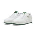 Sneaker PUMA "Court Classic Sneakers Erwachsene" Gr. 46, weiß (white vine gold green) Schuhe Puma