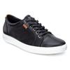 Sneaker ECCO "SOFT 7 W", Damen, Gr. 39, schwarz, Leder, sportlich, Schuhe, mit Label, Freizeitschuh, Halbschuh, Schnürschuh, schmale Form