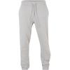 Jogginghose URBAN CLASSICS "Urban Classics Herren Button Down Sweatpants", Herren, Gr. 4XL, US-Größen, grau (lightasphalt), 80% Baumwolle, 20% Polyester, unifarben, normal, Hosen