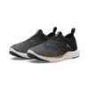 Laufschuh PUMA "Softride Premier Slip-On Strick-Laufschuhe Damen", Gr. 38, schwarz (schwarz gold cool schwarz gray), Obermaterial: Synthetik, Textil; Futter: Textil; Innensohle: Textil; Laufsohle: Synthetik, Gummi, Schuhe