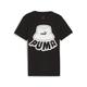 T-Shirt PUMA "ESS+ MID 90s Graphic Jungen" Gr. 140, schwarz (black) Kinder Shirts T-Shirts