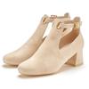 Stiefelette LASCANA, Damen, Gr. 37, beige, Obermaterial: 100% Textilmaterial. Futter: 100% Lederimitat. Decksohle: 100% Lederimitat. Laufsohle: 100% Synthetik, unifarben, casual, Schuhe, Stiefel, Boots mit Blockabsatz und besonders softer Innensohle...