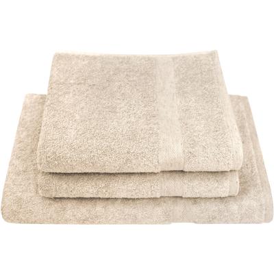 Handtuch Set DYCKHOFF "Deep Harmony Comfort", beige (natur), 3 tlg., Frottier, Frottier, Obermaterial: 85% Baumwolle, 15% Hanf, Handtuch-Sets, 15% Hanf;2 Handtücher (50x100cm), 1 Duschtuch (70x140cm) Image