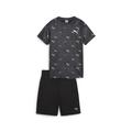 Jogginganzug PUMA "ACTIVE SPORTS Sportset Jungen" Gr. 176, schwarz (black) Kinder Sportanzüge Trainingsanzüge