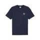 T-Shirt PUMA "CLASSICS mit kleinem Logo Herren" Gr. S, blau (club navy blue) Herren Shirts T-Shirts
