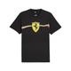 T-Shirt PUMA "Scuderia Ferrari Race Big Shield Motorsport Heritage T-Shirt" Gr. S, schwarz (black) Herren Shirts T-Shirts