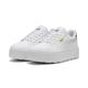 Sneaker PUMA "Karmen Metallic Shine Sneakers Damen" Gr. 36, weiß (white silver gold metallic) Schuhe Sneaker