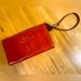 Coach Bags | Coach Vintage Orange Leather Wristlet Wallet Gold Logo Snap Closure Pockets | Color: Gold/Red | Size: Os