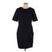 Burberry Dresses | Burberry Brit Twill Shift Military Wool Midi Dress In Navy Casual Business Us 12 | Color: Blue | Size: 12