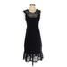 Nanette Lepore Casual Dress - Sheath: Black Dresses - Women's Size Small