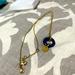 J. Crew Jewelry | J Crew Long Blue Pendant Enamel Necklace | Color: Blue/Gold | Size: Os