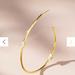 Anthropologie Jewelry | Anthropologie Double Touch Of Shine Hoop Earrings In Gold Tone | Color: Gold | Size: Os