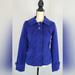 Anthropologie Jackets & Coats | Anthropologie Tulle Royal Blue Babydoll Peacoat, Size Small | Color: Blue | Size: S