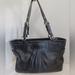 Coach Bags | Coach Purse Soft Black Leather Classic Silver Shoulder | Color: Black | Size: Os