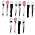 Housoutil Pro Brush 12 Pcs Makeup Brush Skin Treatment Brush Applicator Makeup Brush Sleeping Concealer Brush Silicone Basting Brush Makeup Blush Body Silica Gel Foundation Brush Cosmetic