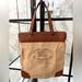 Burberry Bags | Auth Burberry Canvas And Leather Tote With Gold Zipper And Dust Bag - Brown/Tan | Color: Cream/Tan | Size: Os