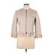 Zara Basic Blazer Jacket: Short Tan Print Jackets & Outerwear - Women's Size Large