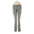 Easy Money Jean Company Cargo Pants - High Rise: Gray Bottoms - Women's Size 28
