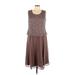 R&M Richards Cocktail Dress - DropWaist: Brown Dresses - Women's Size 12 Petite