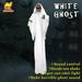 The Holiday Aisle® Hanging Halloween Ghost Decoration Polyester/Resin/Plastic in White | 39.6 H x 8.3 W x 8.3 D in | Wayfair THDA7783 43382496