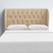 Birch Lane™ Tomey Upholstered Wingback Headboard Upholstered, Polypropylene in Brown | California King | Wayfair 3B62E9A18C0C40F197F3040148D48418