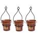 Red Barrel Studio® Iron Hanger 3-Piece Wall Planter Set Metal in Red/Brown | 15 H x 7 W x 7 D in | Wayfair E4CEC94C5BF041EA9B2181BA92BC7DE7