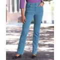 Appleseeds Women's DreamFlex Comfort-Waist Classic Straight Jeans - Yellow - 12 - Misses
