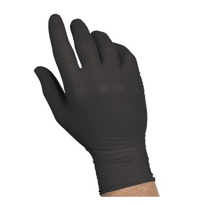 Handgards 304340371 General Purpose Nitrile Gloves - Powder Free, Black, Small