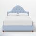 Birch Lane™ Alpine Standard Bed Upholstered/Cotton in Blue | 56 H x 60 W x 81 D in | Wayfair 1E868FF2402941018A546CBC28738C1A