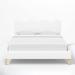 Latitude Run® Kleinhenz Upholstered Standard Bed Metal in Gray/White/Black | Twin | Wayfair 85FF12354231409BBE03E108294668BC