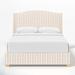 Wildon Home® Aneth Bed Upholstered/Cotton in White/Black | 56 H x 68 W x 87 D in | Wayfair 1E766F3AFD5E48F8849273D633FC8509