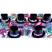The Holiday Aisle® PMU New Year’s Eve Party Supplies 2024 Party Kit Assortment - Decorations Supplies 10/Psn Kit in Black | Wayfair