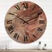 East Urban Home Anquette Solid Wood Wall Clock Solid Wood in White | 36 H x 36 W x 1 D in | Wayfair 9A48D4AEC1C24535ABB651C68B072045