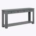 Red Barrel Studio® Eildine 63" Console Table Wood in Gray | 30 H x 63 W x 14 D in | Wayfair 22298326C7C14595A3E3229E4208D9EB