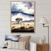 Winston Porter Lonely Tree On Eternal Plains Minimal Watercolor On Canvas Print Metal | 32 H x 16 W x 1 D in | Wayfair