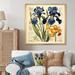 Winston Porter Vintage Illustration Irises - Irises Wall Art Prints Canvas, Cotton in Blue | 30 H x 30 W x 1 D in | Wayfair