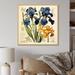 Winston Porter Vintage Illustration Irises - Irises Wall Art Prints Canvas, Cotton in Blue | 24 H x 24 W x 1 D in | Wayfair
