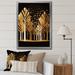 Ebern Designs Abstract Golden Forest On Canvas Print Plastic in Black/Green | 44 H x 34 W x 1.5 D in | Wayfair 3367BCBF60E645EA9F33136D4B291751