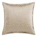 Everly Quinn Zackarey Light Gold Metallic Jacquard Honeycomb Pattern Modern Comtemporary Euro Sham 27x27 inch Polyester | 24 H x 24 W in | Wayfair