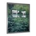 August Grove® Two White Cows In Pond Cottage Serenity On Canvas Print Metal in Green/White | 32 H x 16 W x 1 D in | Wayfair