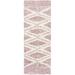 Pink 87 x 31 x 1.26 in Area Rug - Union Rustic Ivalin Moroccan Machine Woven Polyester Area Rug | 87 H x 31 W x 1.26 D in | Wayfair