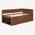Red Barrel Studio® Clevester Daybed in Brown | 34.3 H x 42.4 W x 77.8 D in | Wayfair 552FBC154F4641199C008094D59F328D