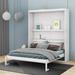 Red Barrel Studio® Clie Murphy Storage Bed Wood in White | 88.5 H x 67.7 W x 90 D in | Wayfair CAC2902E89574371BFA4E4D020D55EA8