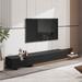 Modern Minimalist Walnut Wood TV Stand 78.7 x 16.5 x 12.5 in - 78.70"L×16.50"W×12.50"H