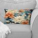 Designart "Warm Terracotta And Floral Botanical Pattern" Floral Printed Throw Pillow