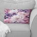 Designart "Springtime Purple Blossoms Botanical Pattern III" Floral Printed Throw Pillow